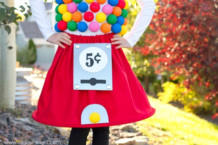 Bubble gum machine costume diy