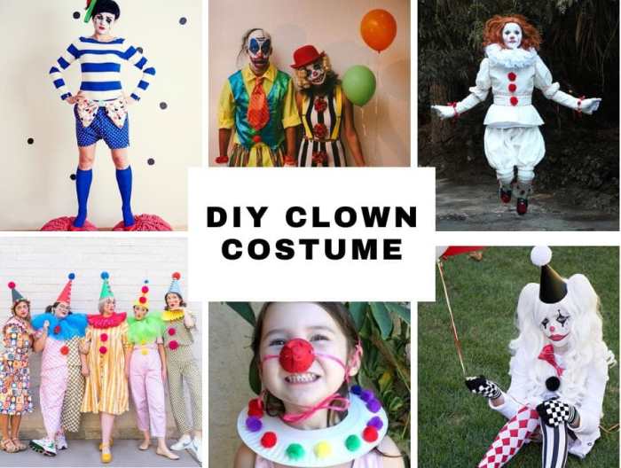 Diy creepy clown costume