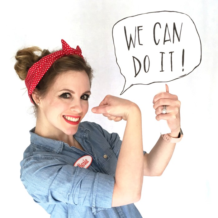 Rosie the riveter diy costume